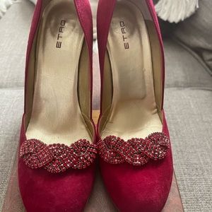 Etro suede heels